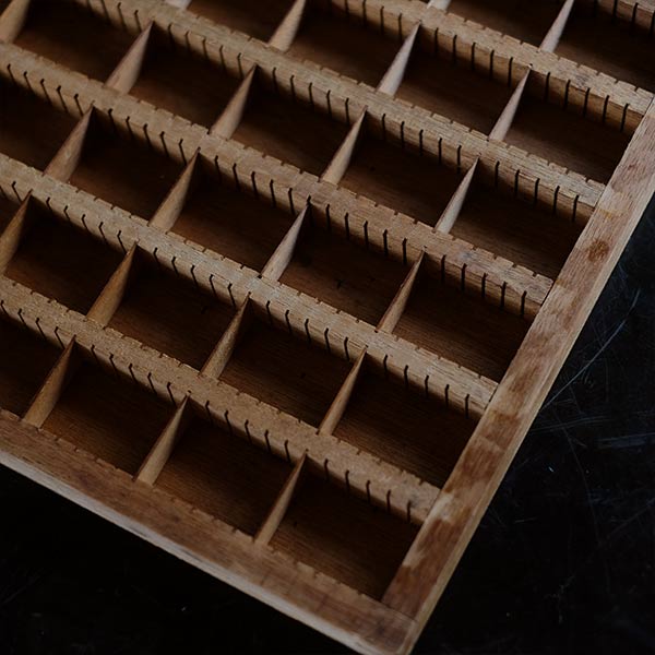 Letterpress printer tray
