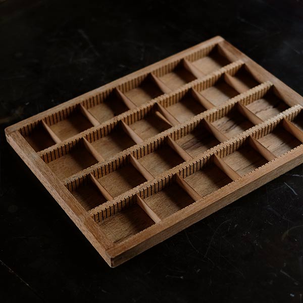 Letterpress printer tray