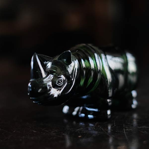 Rhino Glass Bottle