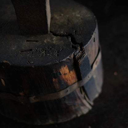 Anvil and wooden stand