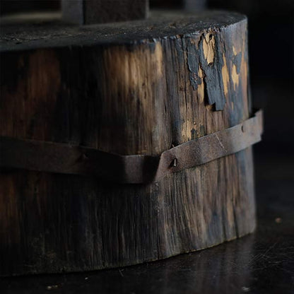 Anvil and wooden stand
