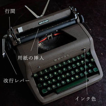 ROYAL Quiet Deluxe タイプライター インクリボン交換済み