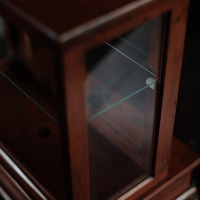 Glass case for scales