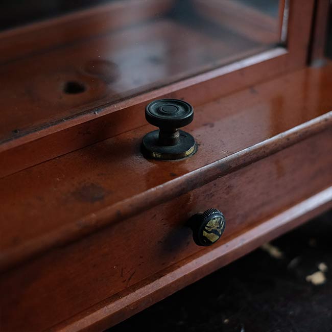 Glass case for scales