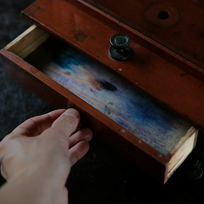 Glass case for scales