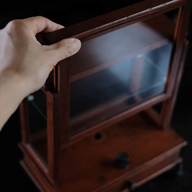 Glass case for scales
