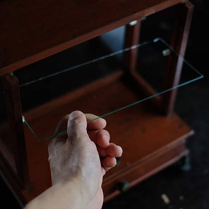 Glass case for scales