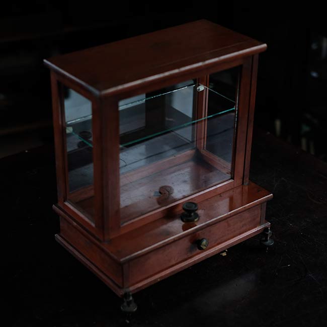 Glass case for scales