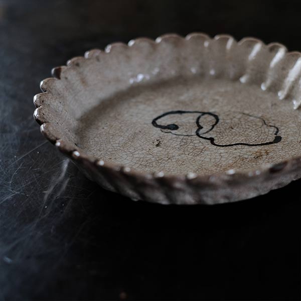 Mino Iron Painting 6-inch Plate