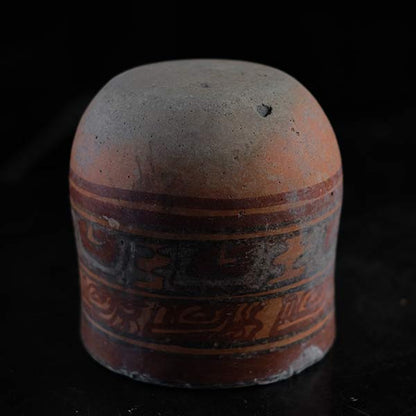 Central America deep pot with colored patterns