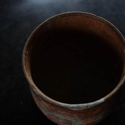 Central America deep pot with colored patterns