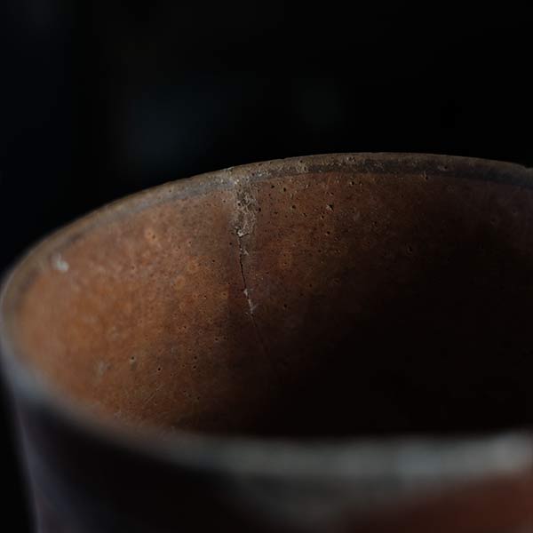 Central America deep pot with colored patterns