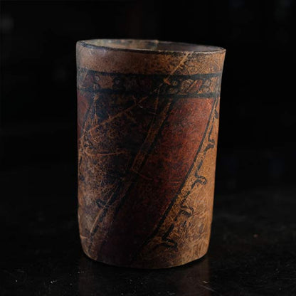Central America deep pot with colored patterns