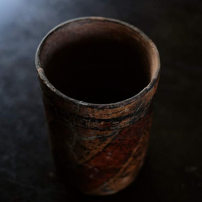 Central America deep pot with colored patterns