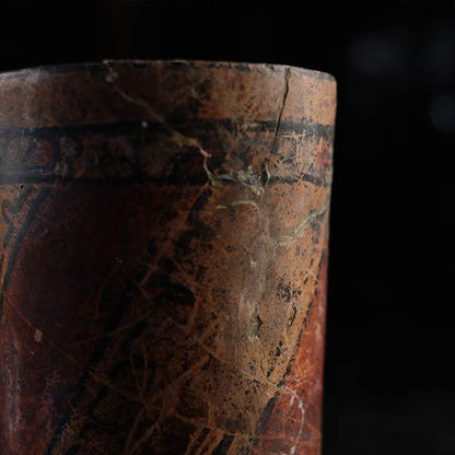 Central America deep pot with colored patterns