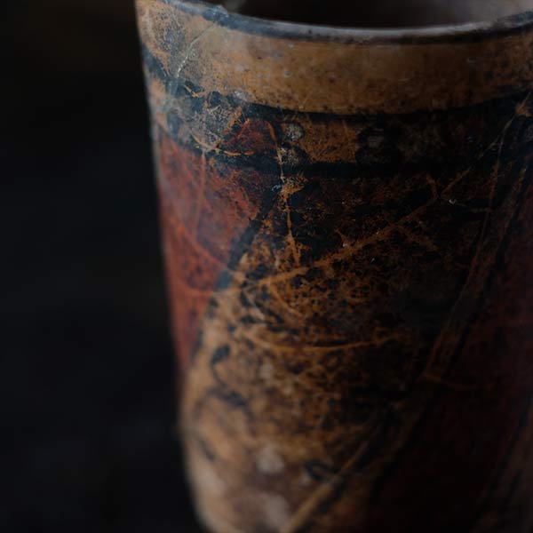 Central America deep pot with colored patterns