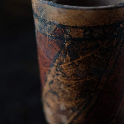 Central America deep pot with colored patterns