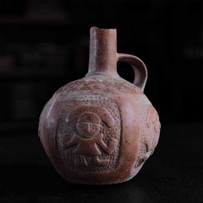 南米土器 人面壺