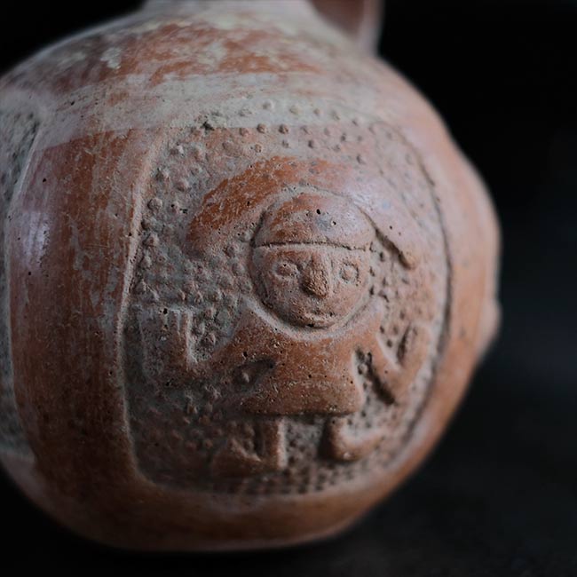 南米土器 人面壺