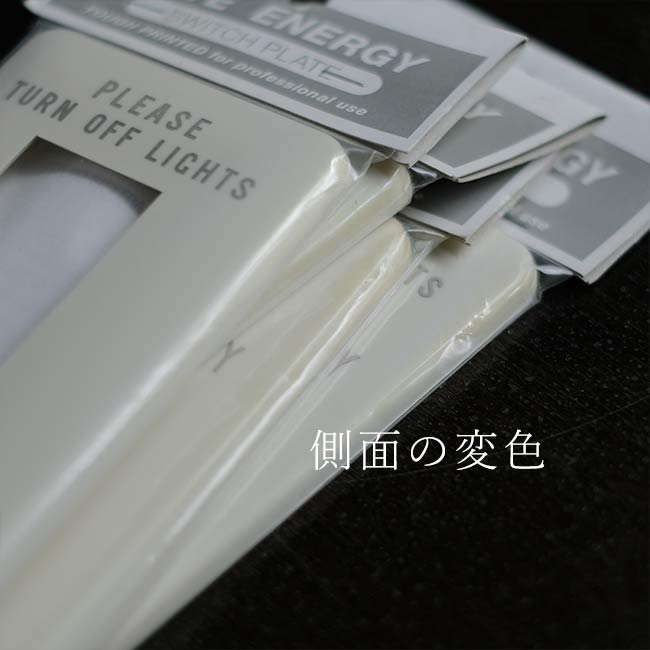 プラスチック製のスイッチプレート（スイッチカバー）