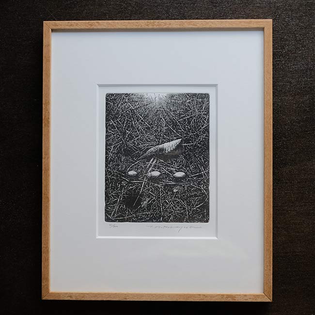 銅版画「転位 '93-地(種子)」中林忠良