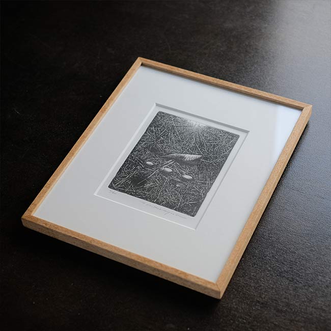 銅版画「転位 '93-地(種子)」中林忠良