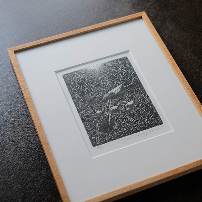 銅版画「転位 '93-地(種子)」中林忠良