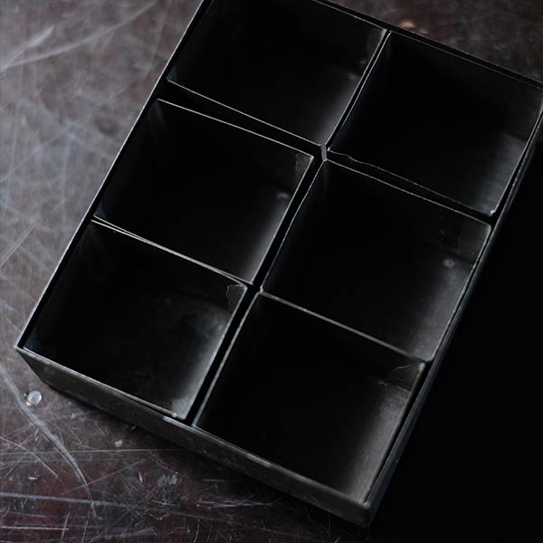 Tin parts storage