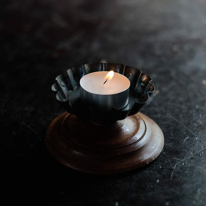 Candy-shaped candle holder