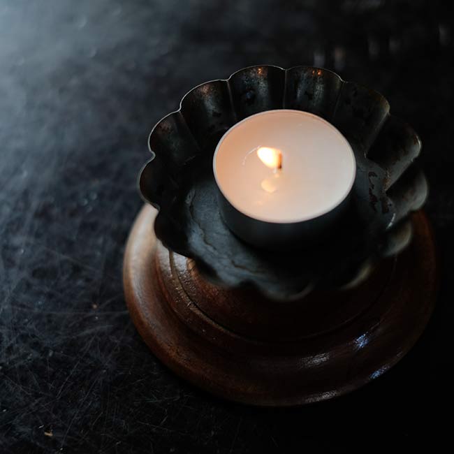 Candy-shaped candle holder