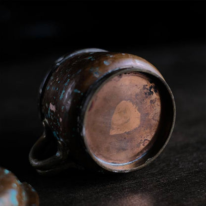 Copper sugar pot