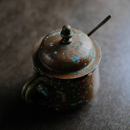 Copper sugar pot