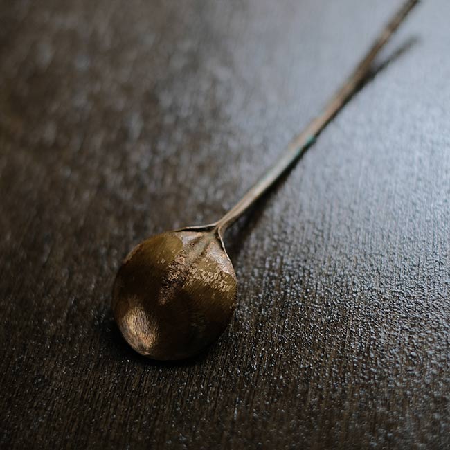 Copper sugar pot