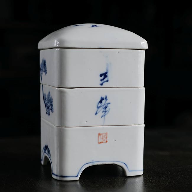 松に鶴 三段重