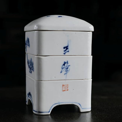 松に鶴 三段重