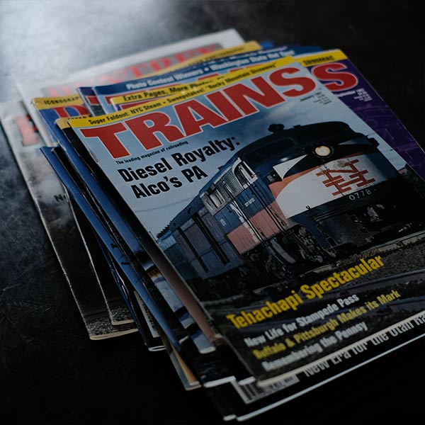 RAILROAD PRESS, RAILFAN, PENTREX, TRAINS, RAIL NEWS 19 volumes in total