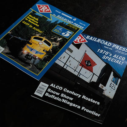 RAILROAD PRESS, RAILFAN, PENTREX, TRAINS, RAIL NEWS 19 volumes in total