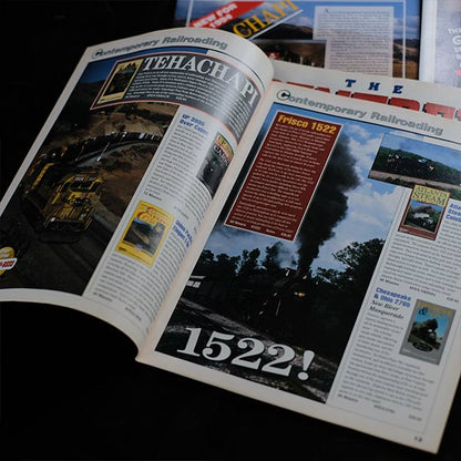 RAILROAD PRESS, RAILFAN, PENTREX, TRAINS, RAIL NEWS 19 volumes in total
