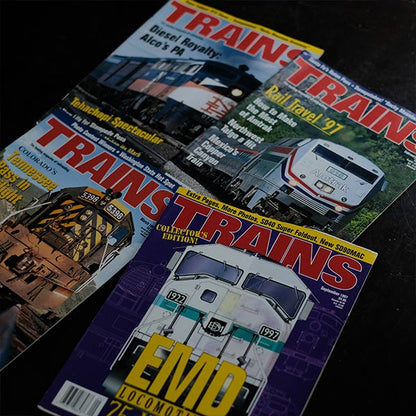 RAILROAD PRESS, RAILFAN, PENTREX, TRAINS, RAIL NEWS 19 volumes in total