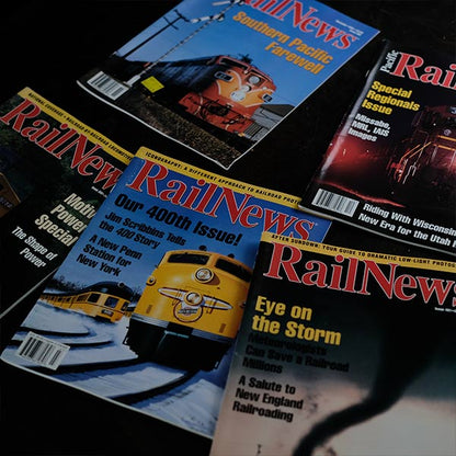 RAILROAD PRESS, RAILFAN, PENTREX, TRAINS, RAIL NEWS 19 volumes in total