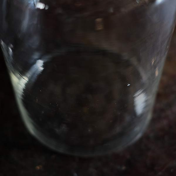 Long, thin plum wine bottle