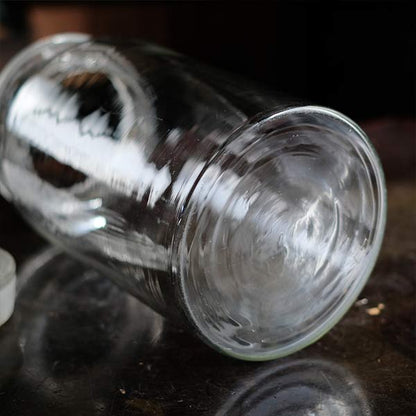 Long, thin plum wine bottle