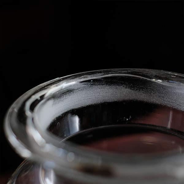 Long, thin plum wine bottle