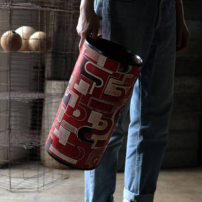 Geometric wastebasket