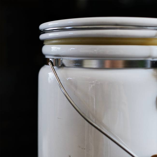 White porcelain container