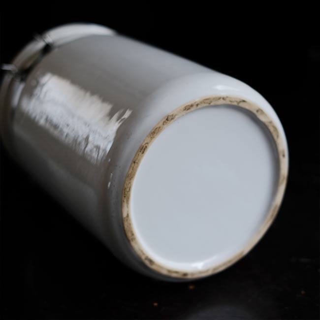 White porcelain container