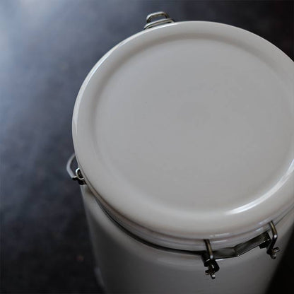 White porcelain container