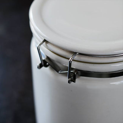 White porcelain container