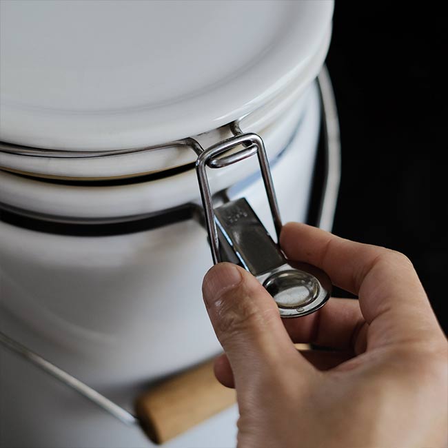 White porcelain container