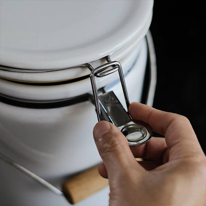 White porcelain container